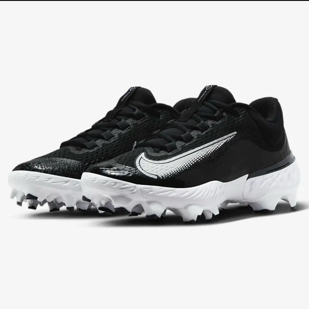 Nike Alpha Huarache Elite 4 Low Men Size 13 Black MCS Baseball Cleats FD6221-001